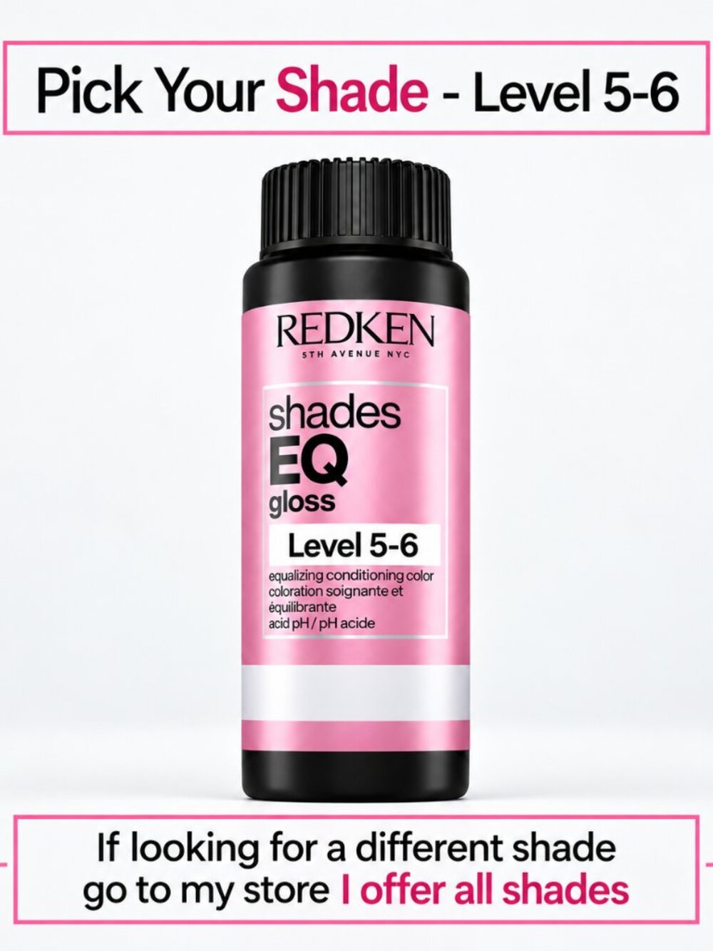 Redken Shades EQ Gloss Pick Your Shade Level 5–6 Demi-Permanent Hair Color 2 oz